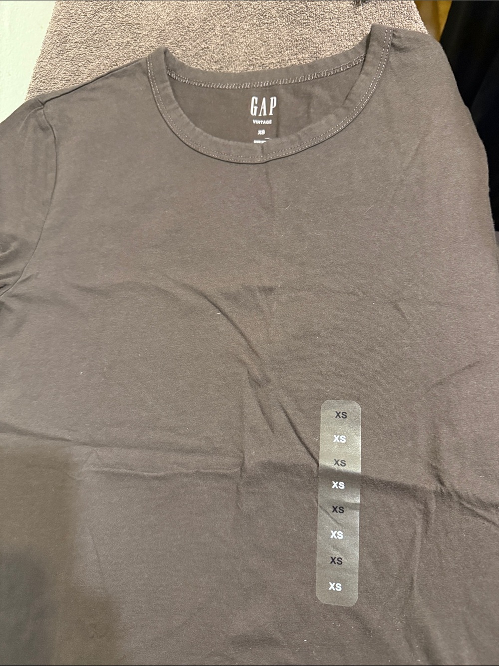 GAP Short Sleeve Crew Neck T-Shirt - Black